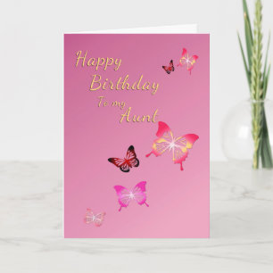 Gelukkige verjaardag van tante kaart