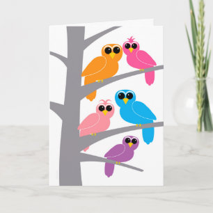 Gelukkige Verjaardag van Uil van ons voor Kaart