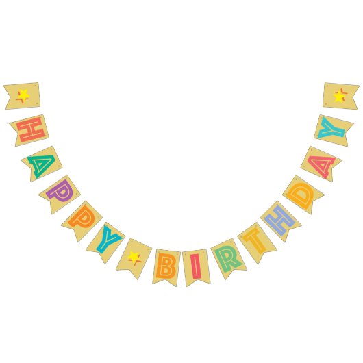 GELUKKIGE VERJAARDAG ☆ VEELKLEURIG OP OUDE GOUDKLE VLAGGETJES (Alle)