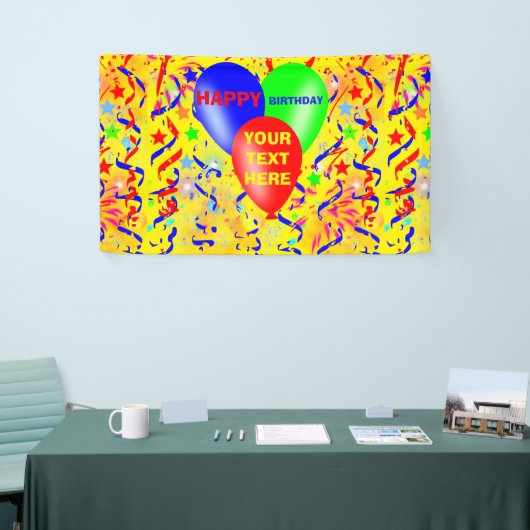 Gelukkige verjaardag, verjaardagsfeest spandoek (Beurs)