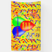 Gelukkige verjaardag, verjaardagsfeest spandoek (Verticaal)