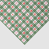 Gelukkige verjaardag - Verse tomatenpatroon Tissuepapier (Detail)