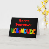 Gelukkige Verjaardag Viool Dude Kaart (Gele Bloem)