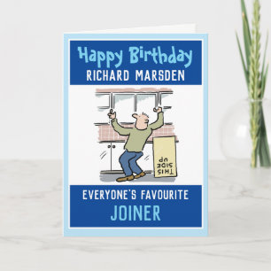Gelukkige Verjaardag voor een Joiner of Carpenter Kaart