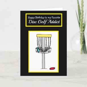 Gelukkige verjaardag voor mijn favoriete disc golf kaart