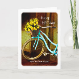 Gelukkige Verjaardag voor vriend roze bloemenkuns Kaart