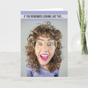 Gelukkige Verjaardag voor Vrouw Gekleed in jaren ' Feestdagen Kaart