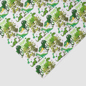 Gelukkige Verjaardag Weefsel Papier Dinosaurus (Detail)