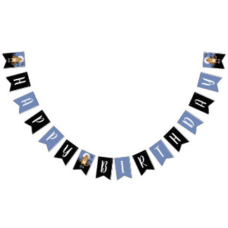 Gelukkige Verjaardag Weerwolf Volle Maan en Vleerm Vlaggetjes