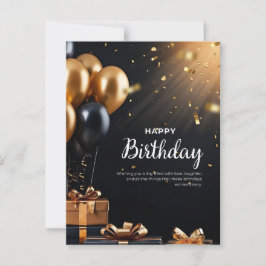 Gelukkige verjaardag wens briefkaart