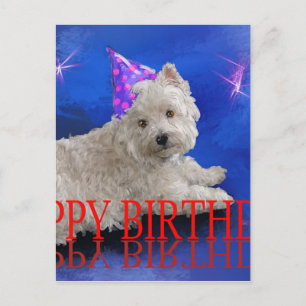 Gelukkige verjaardag Westie Briefkaart