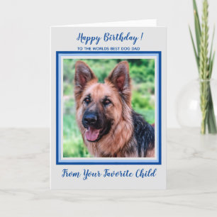 Gelukkige Verjaardag - Worlds Best Dog Dad - Foto Kaart