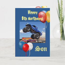 Gelukkige Verjaardag Zoon 4X4 Truck Zegeningen Gel Kaart