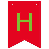 Gelukkige verjaardagsbanner vlaggetjes (Tweede vlag)