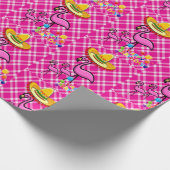 Gelukkige Verjaardagscadeau inpakpapier Flamingo (Hoek)