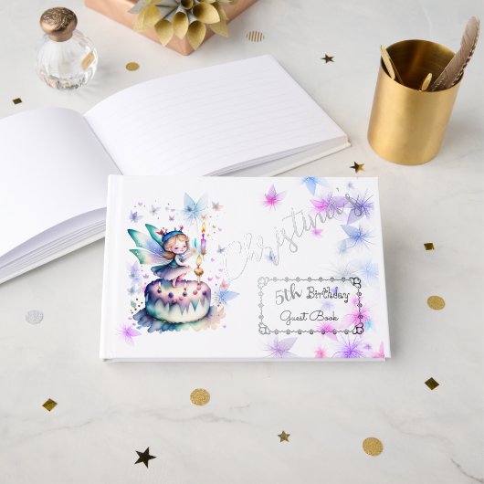 Gelukkige Verjaardagsfee 01 Gastenboek (Voorkant open)