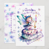 Gelukkige Verjaardagsfee 01 Kaart (Voorkant / Achterkant)