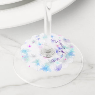 Gelukkige Verjaardagsfee 01 Wijnglaslabel