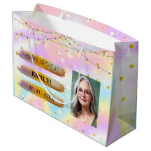 Gelukkige Verjaardagsfoto Elegant Zwart Wit Feest