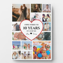 Gelukkige verjaardagsfoto's met hart in het midden fotoplaat