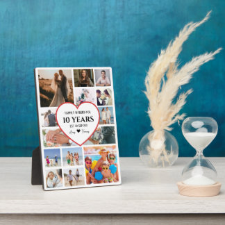 Gelukkige verjaardagsfoto's met hart in het midden fotoplaat