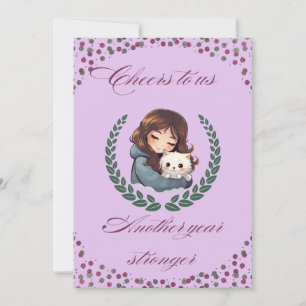 Gelukkige verjaardagshond, kat, huisdier dieren Ui Kaart