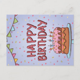 Gelukkige verjaardagskaart feestdagenkaart