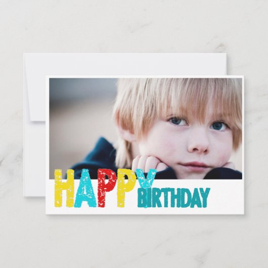 Gelukkige verjaardagskaart kaart (Voorkant)