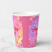 Gelukkige Verjaardagspapier Koppen HAMbyWG Papieren Bekers (Links)