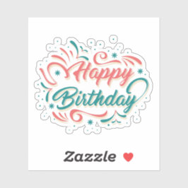 Gelukkige verjaardagssticker sticker