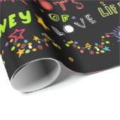 Gelukkige verjaardagswensen cadeaupapier (Rol Hoek)