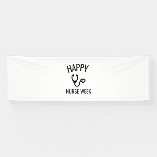 gelukkige verpleegweek spandoek (Horizontaal)
