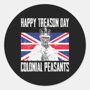 Gelukkige Verraad Dag Koning Charles III Britse Fu Ronde Sticker