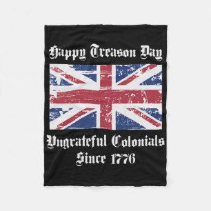 Gelukkige Verradersdag Ontkende Koloniale T-shirt Fleece Deken