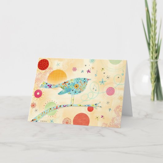 Gelukkige Vogel Kaart (Voorkant)