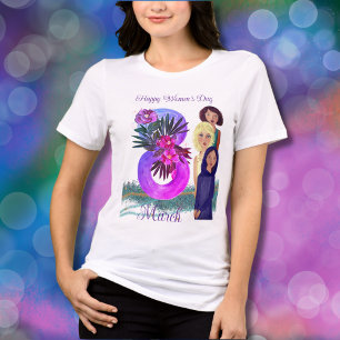 Gelukkige Vrouwendag   8 maart licht Tri-Blend Shirt