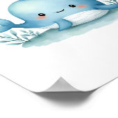 Gelukkige Walvis Poster (Hoek)