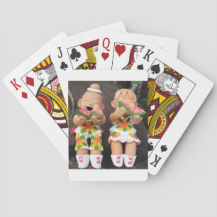 Gelukkige Watermeloen Vrienden Pokerkaarten