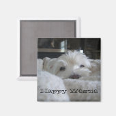 Gelukkige website fotomagneet magneet (Voorkant / Achterkant)