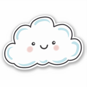Gelukkige Wolk Sticker