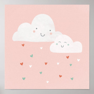 Gelukkige Wolken Poster