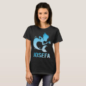 Gelukkige Zeemeermin - Josefa Naam T-shirt (Voorkant volledig)