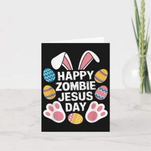 Gelukkige Zombie Jezus Dag Pasen Zombie Kaart