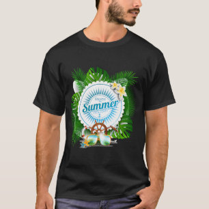Gelukkige Zomer Vakantie Tijd Strand Dagen Liefheb T-shirt