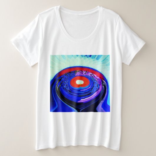 Gelukkige zomerdagen stijlvol trendy grote maat t-shirt (Design voorkant)