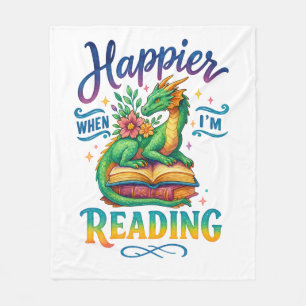 Gelukkiger Als Ik Aan Het Lezen Ben Fleece Deken