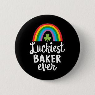 Gelukkigst Ker Ooit St Patrick Dag Shamrocks Ronde Button 5,7 Cm
