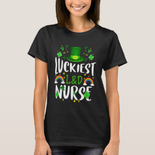 Gelukkigst L&D-verpleegster St. Patricks Day Lepre T-shirt