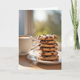 Gelukkigste Dag Chocolade Chip Koekjes Kaart
