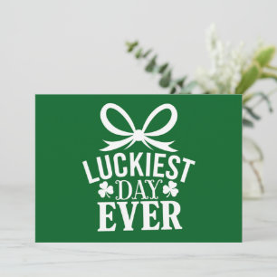 Gelukkigste Dag Ooit St Patricks Dag Iers Geluk  Kaart